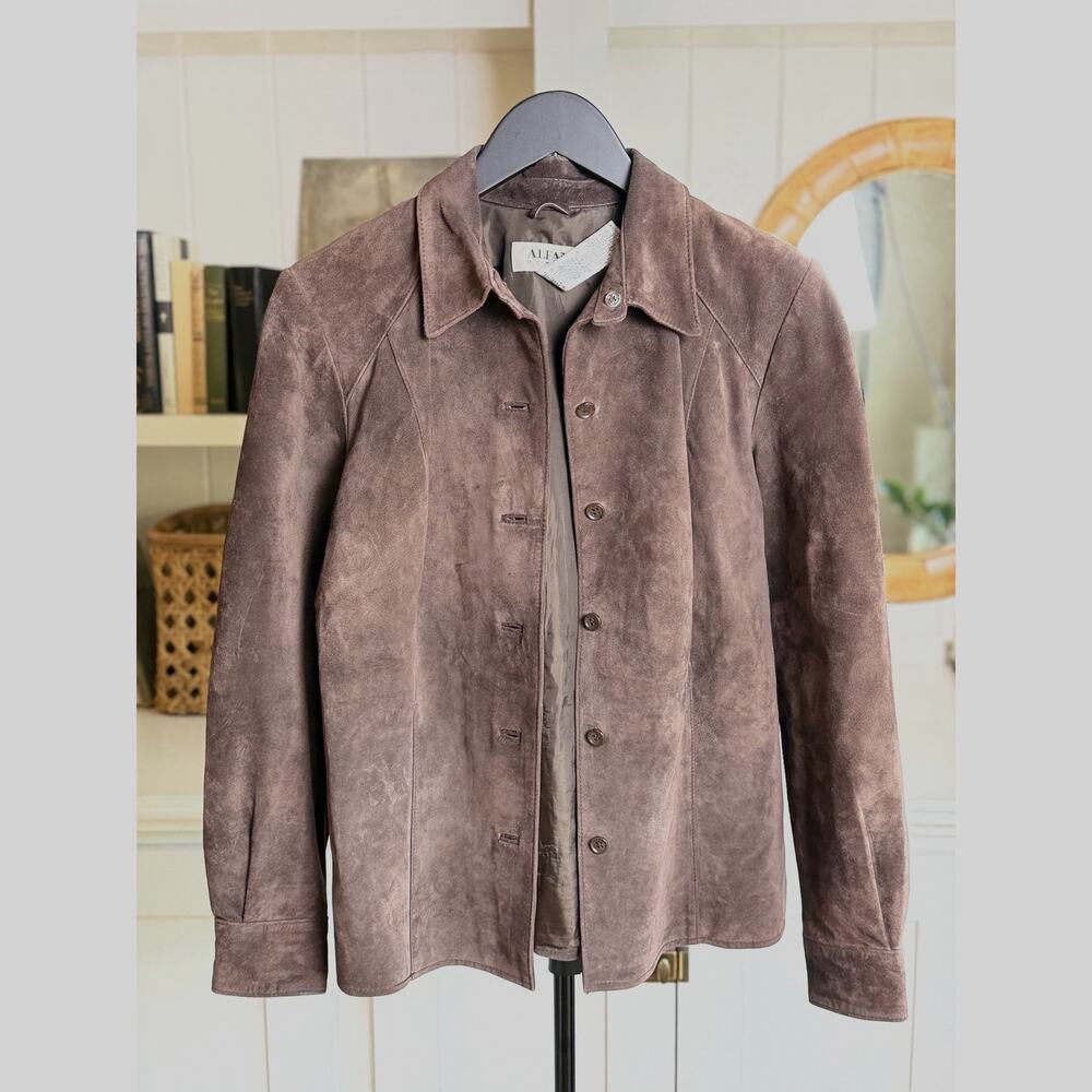🤎 Alfani Suede Leather Jacket | P/P | Taupe Brown